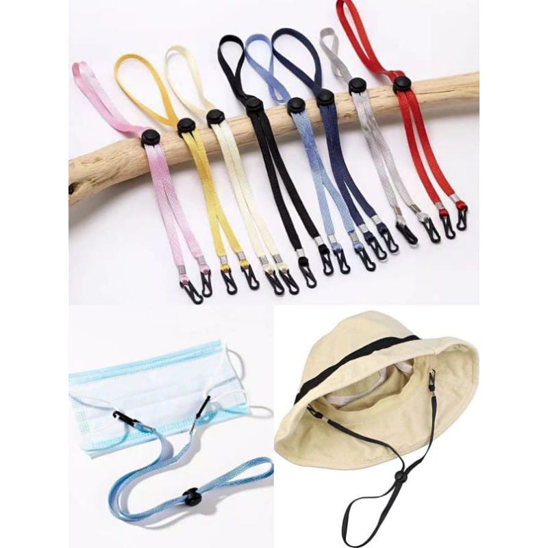 Grosir - K936 Strap Masker Warna / Tali Pengait Masker Polos / Kalung Masker Polos / Tali Masker