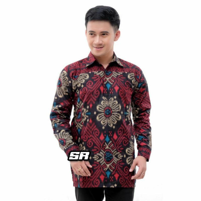NEW ARRIVAL DISTRO BATIK PRIA BORDIR SOGAN HRB026 BATIKAF NOTOARTO BATIK IPNU-IPPNU HEM PRIA Bel-Kemeja Ketcubung Abg