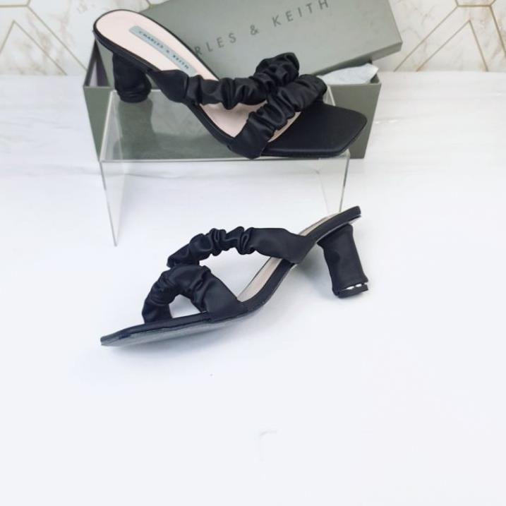Terbaru.. CNK C&K Double Strap with Wrapped Heels