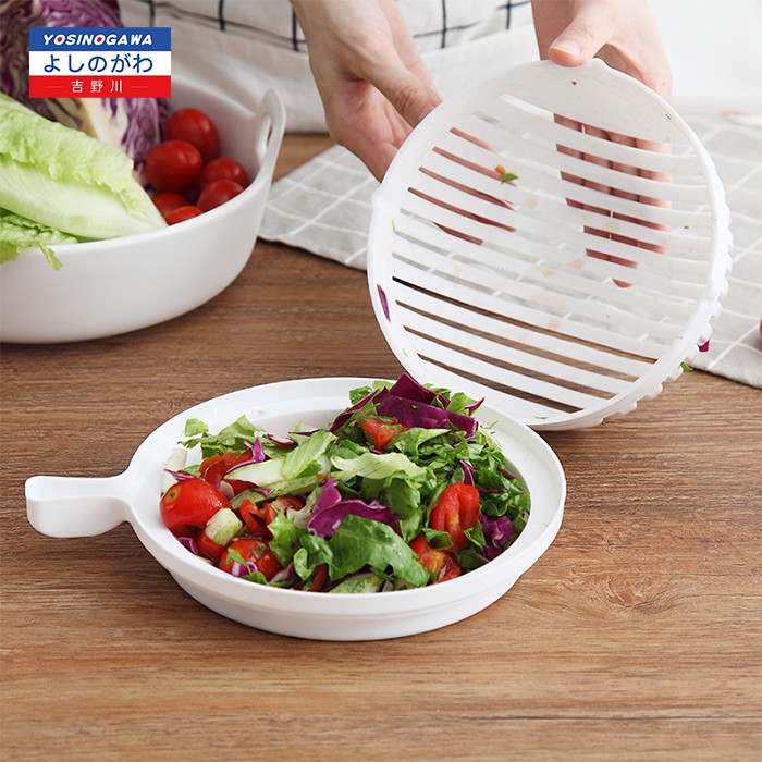 SALAD CUTTER BOWL Mangkok Alat Pemotong Sayur dan Buah Salad