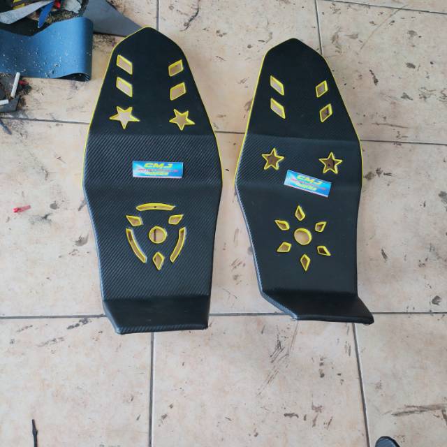 Jok motor ninja rr new motif lubang
