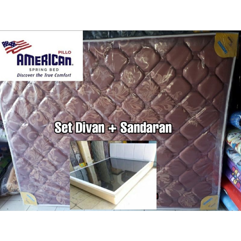 PROMO SET Springbed American Pillo Beautyland + Divan FULLSET