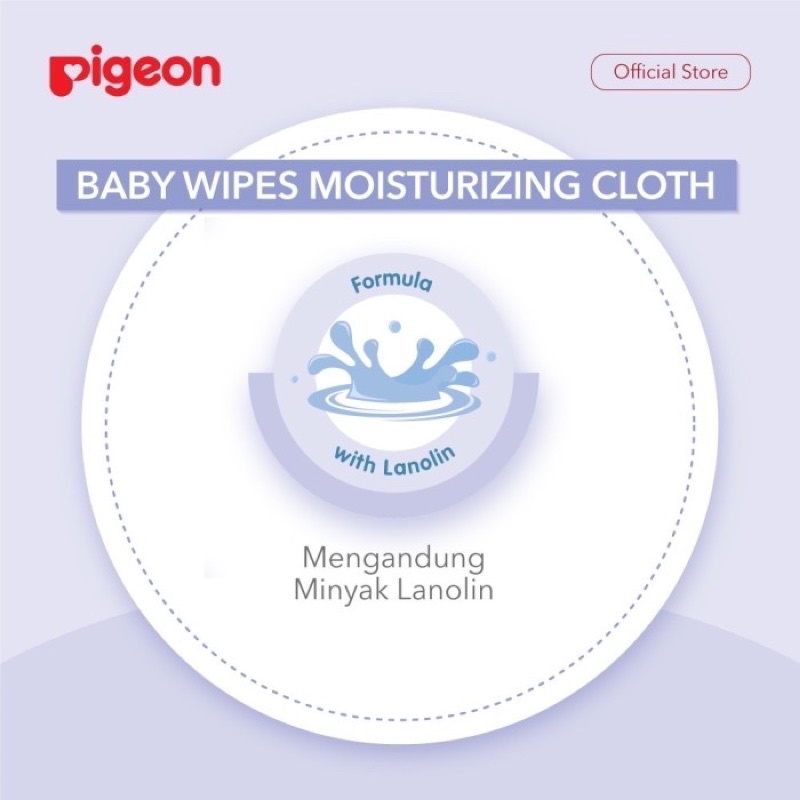 Pigeon Moisturizing wipes 70 lbr Pigeon Moisturizing cloth Tisu Basah Pantat Bayi