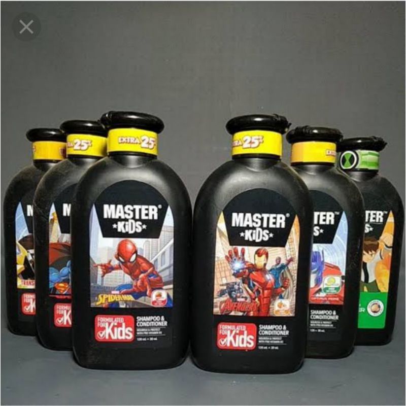 Master Kids Shampoo &amp; Conditioner 120 + 30 ml Ready Stok