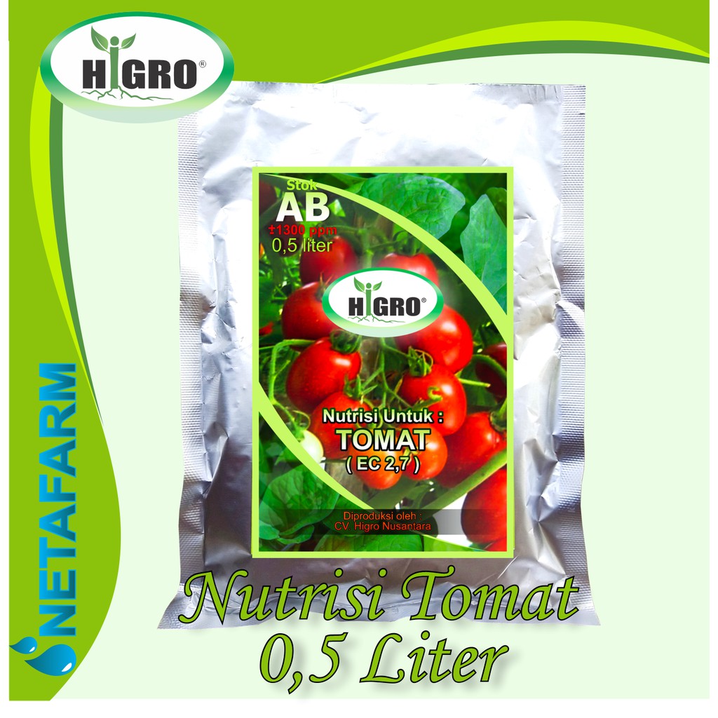 HiGRO - Nutrisi Hidroponik AB Mix Tomat 0,5 liter