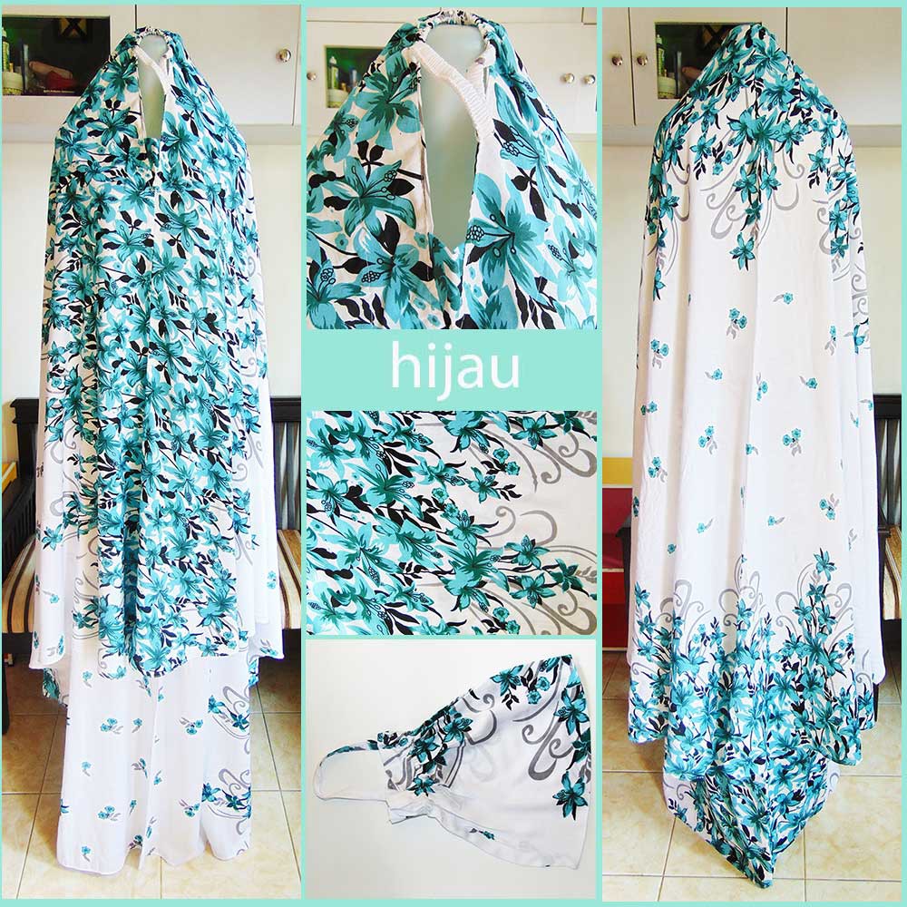 Mukena Bali motif Bunga Sepatu