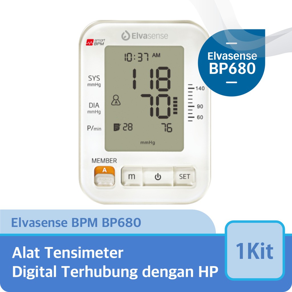 

Elvasense Blood Pressure Monitor - Bp680*