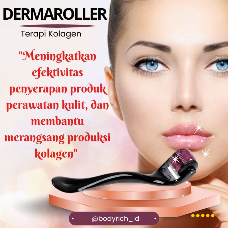 Dermaroller Strechmark Penghilang Bekas Luka Derma Roller Paket Bopeng