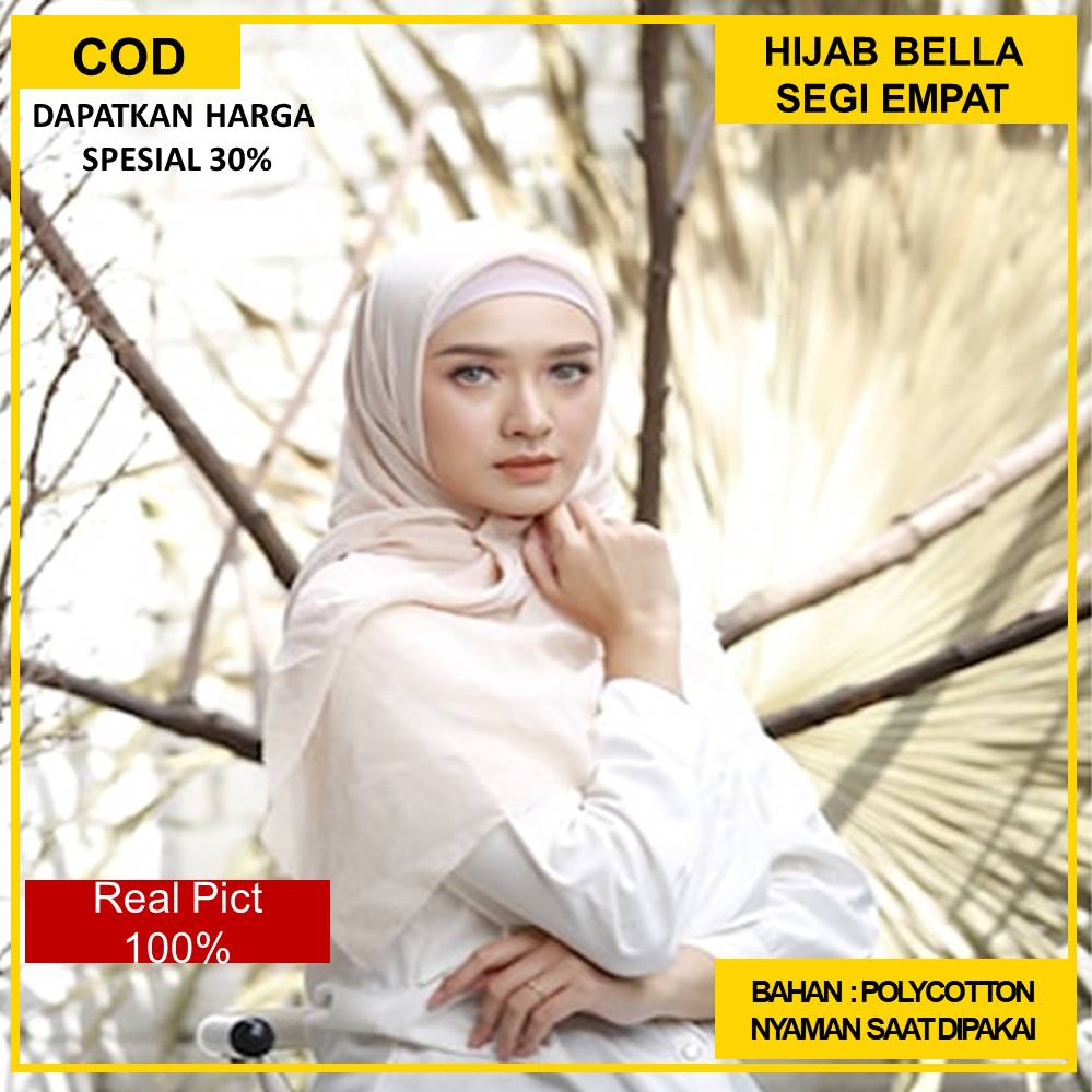 jilbab saudia segi empat kerudung saudia segi empat Bella Square Segi Empat PROMO (Lasercut) Hijab B