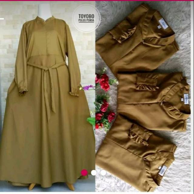 BAJU GURU PEMDA - DRESS GURU PEMDA BUSUI - DRESS TOYOBO POLOS PEMDA