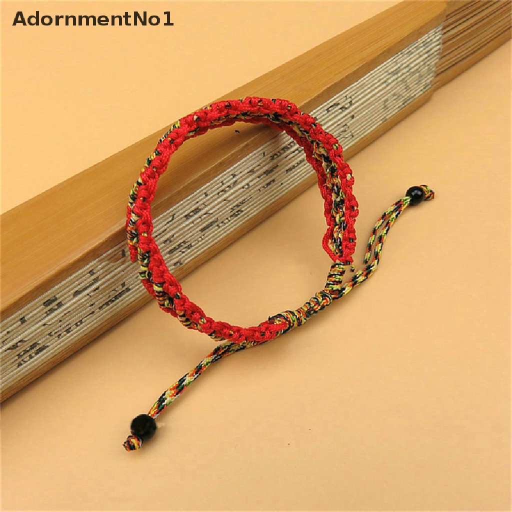 (AdornmentNo1) Gelang Tangan Tali Kepang Handmade Adjustable Warna-Warni Untuk Wanita