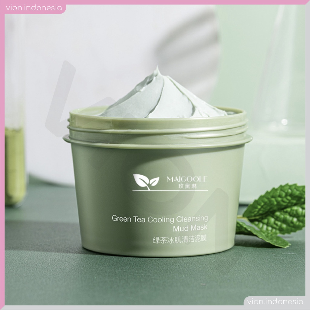 MAIGOOLE BPOM Masker Wajah Green Tea Masker Lumpur Clay Mask Mud Mask Ice Cream Mask Masker XX009