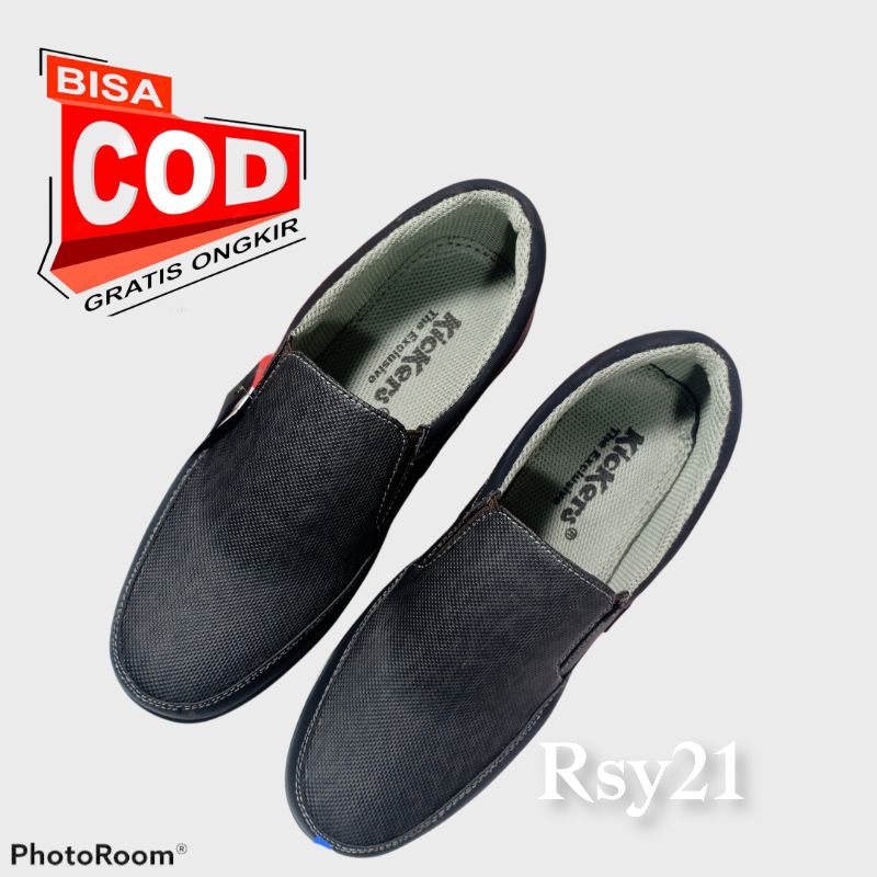 Sepatu Formal Pria Original Casual Slip On Santai Kerja