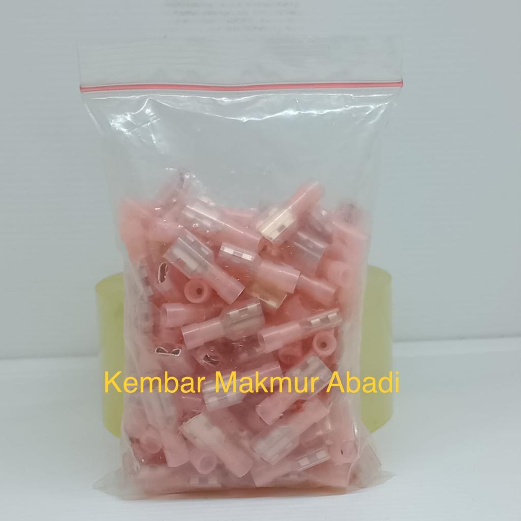 Skun Bening Female + Kondom Skun Gepeng 0,25mm-1,5mm / Skun Transparan 0,25mm / Female Connector