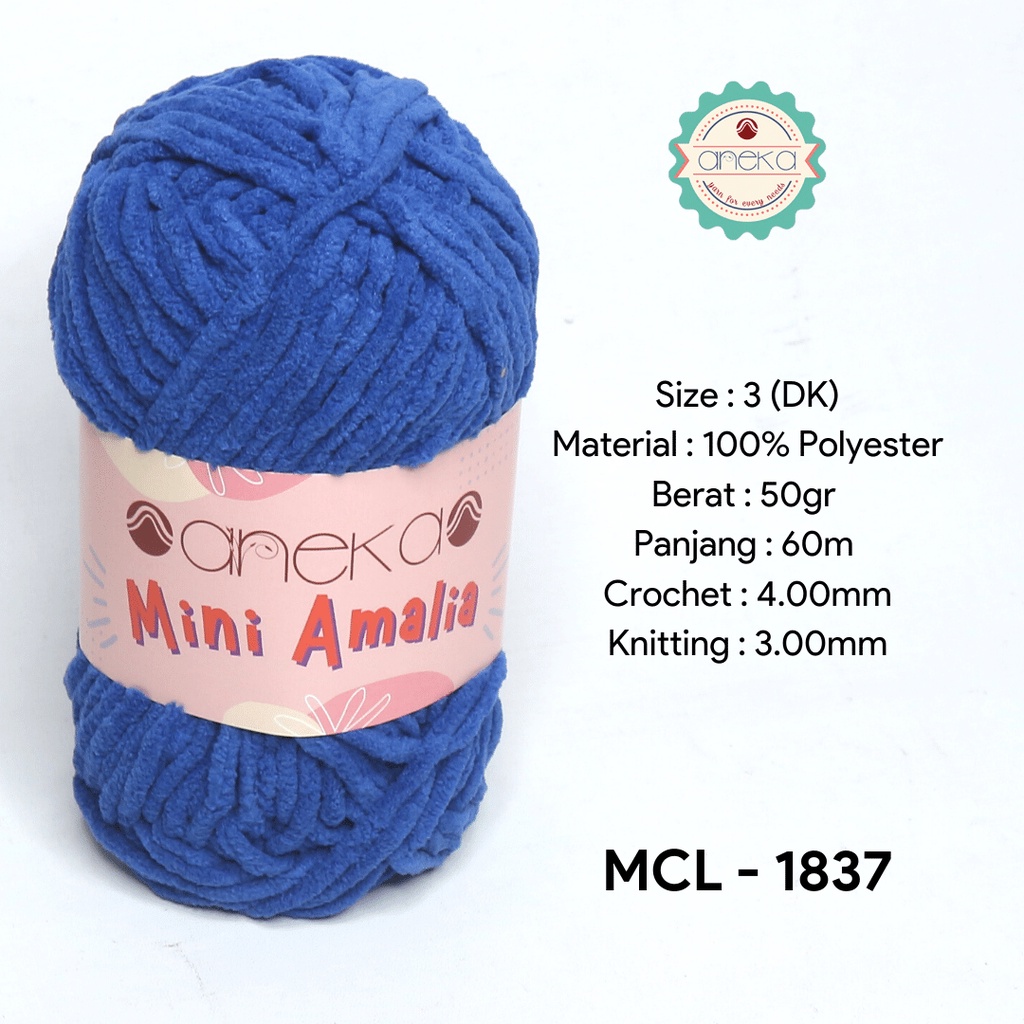 Benang Rajut Mini Amalia / Small Chenille Yarn - 1837