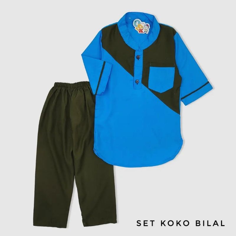 Setelan baju muslim anak laki-laki 2-8tahun