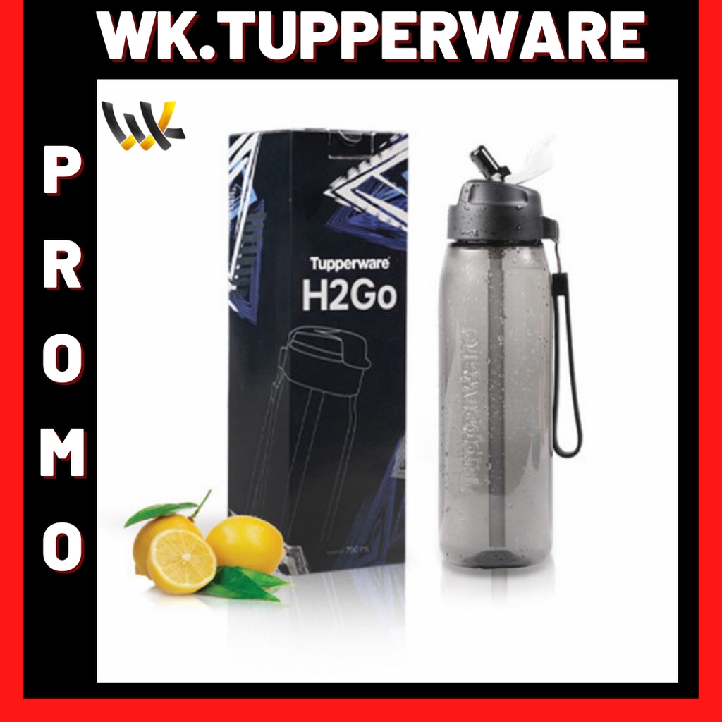 BOTOL H2GO TUPPERWARE BOTOL H2GO 750ml WITH STRAW TUPPERWARE BOTOL SPORT BOTOL SPORTY BOTOL COWOK TE