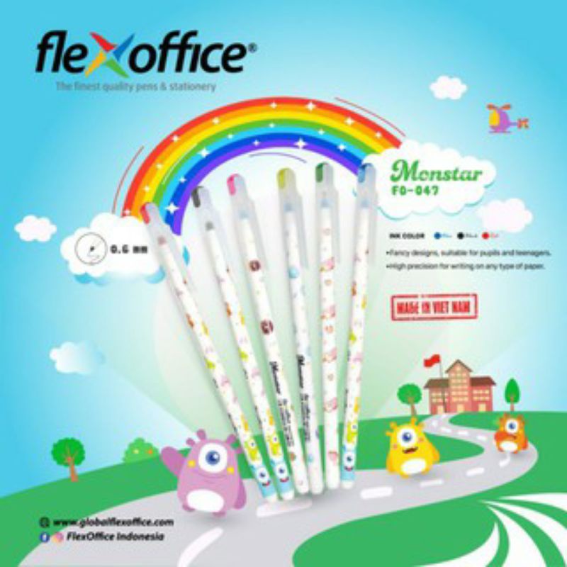 

Pulpen/Bolpoin flex office 0.6 Monster [PACK]✓