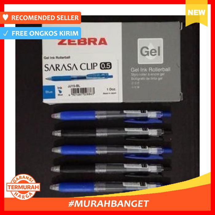

Pen Zebra Sarasa 0.5 Biru Blue Ballpoint Bolpen Eceran - Alat Tulis - Pulpen