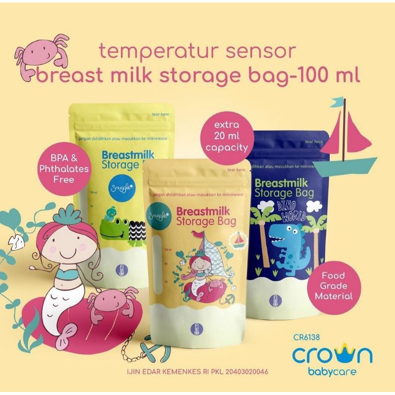 Jual CROWN BABY CARE BREASTMILK STORAGE 100ML Shopee Indonesia