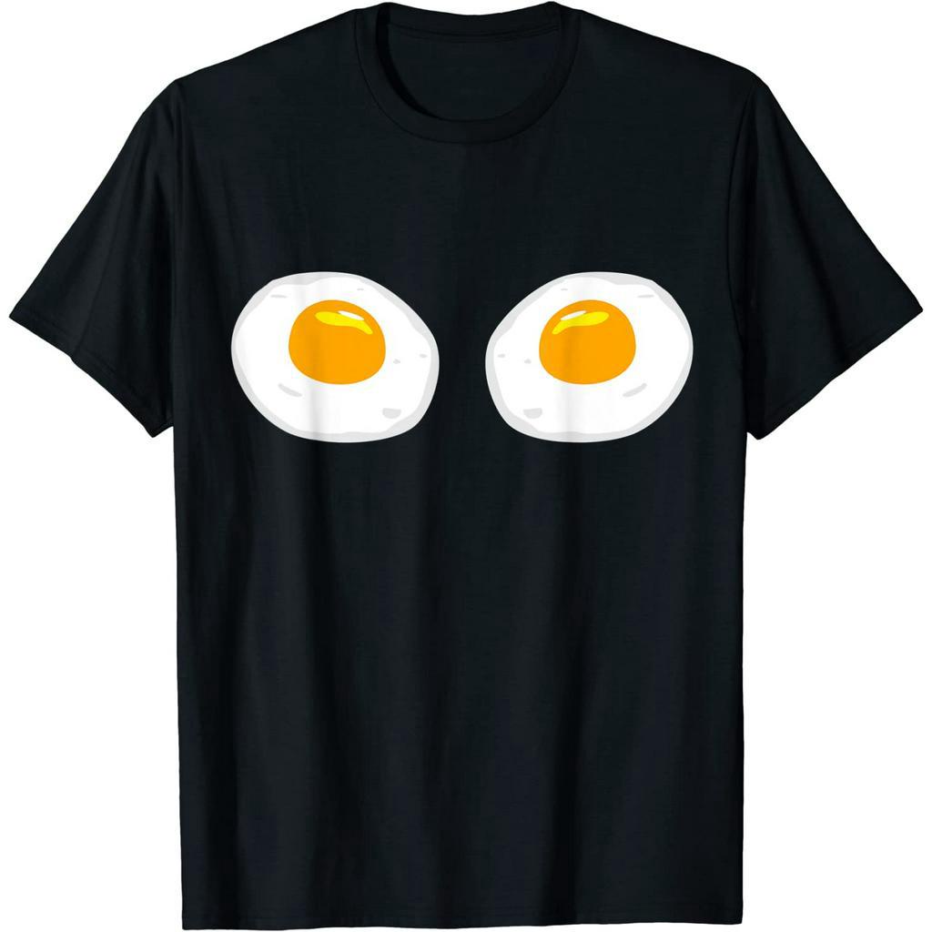 Kaos Anak Fried Eggs Funny Bikini Costume Sunny Side Up Egg Brassiere T-Shirt Fashion Baju Atasan An