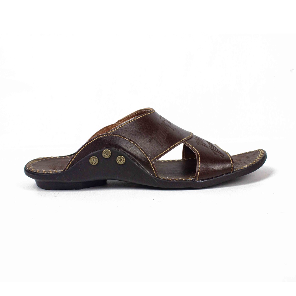 Sandal Kulit Pria Asli Model Selop Casual Harley HD SLOP HT