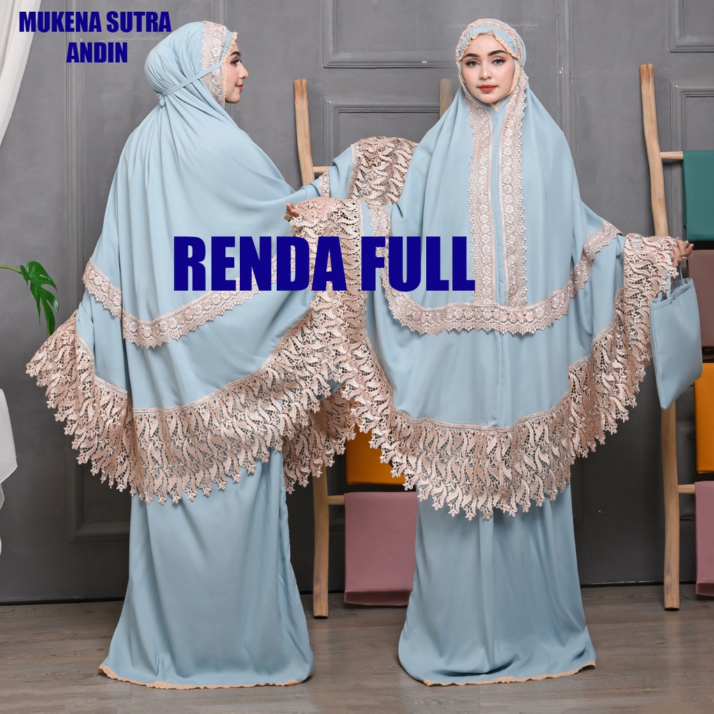 MUKENA DEWASA ANDIN TERMURAH / MUKENA ANDIN / MUKENA DEWASA MIKRO PREMIUM / MUKENA RENDA JUMBO / MUKENA RENDA PREMIUM