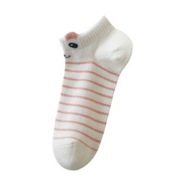 MURMURE.ID | KAOS KAKI WANITA MOTIF KARAKTER CUTE KAOS KAKI PENDEK MOTIF SEMATA KAKI IMPORT MURAH-BITCAT - STRIPES