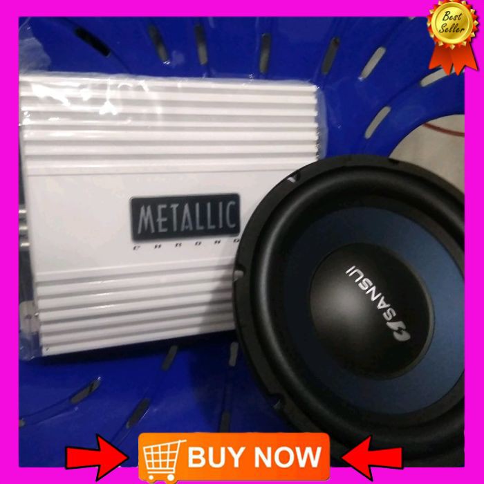 Paket MURMER.power metalik and subwoofer SANSUI 10inch audio mobil