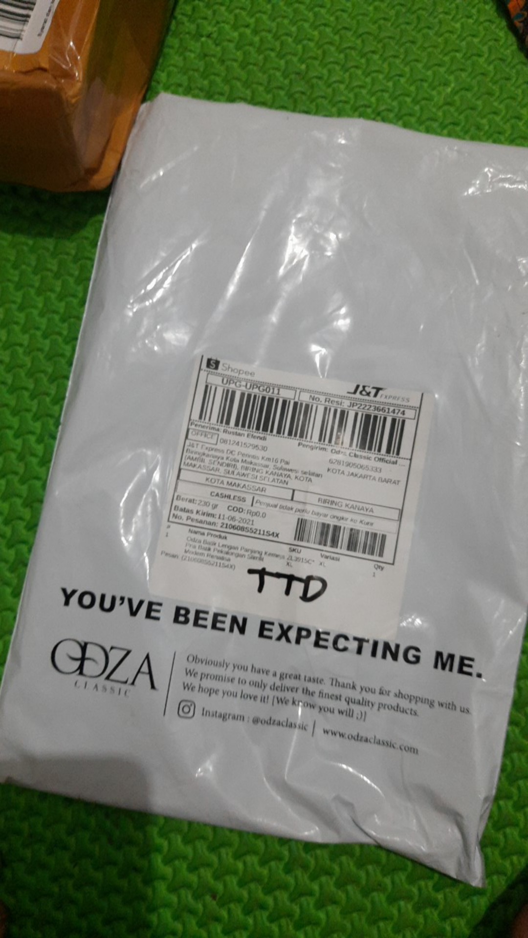 Odza Batik Lengan Panjang Kemeja Pria Batik Pekalongan Slimfit Modern Renatisa