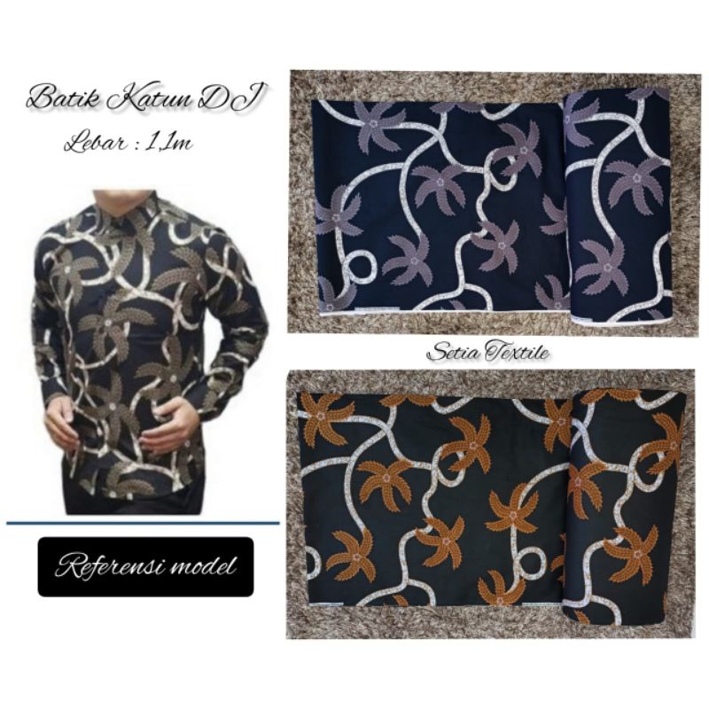 (Setia Textile) Batik Katun DJ 40S KAIN batik indonesia baju couple