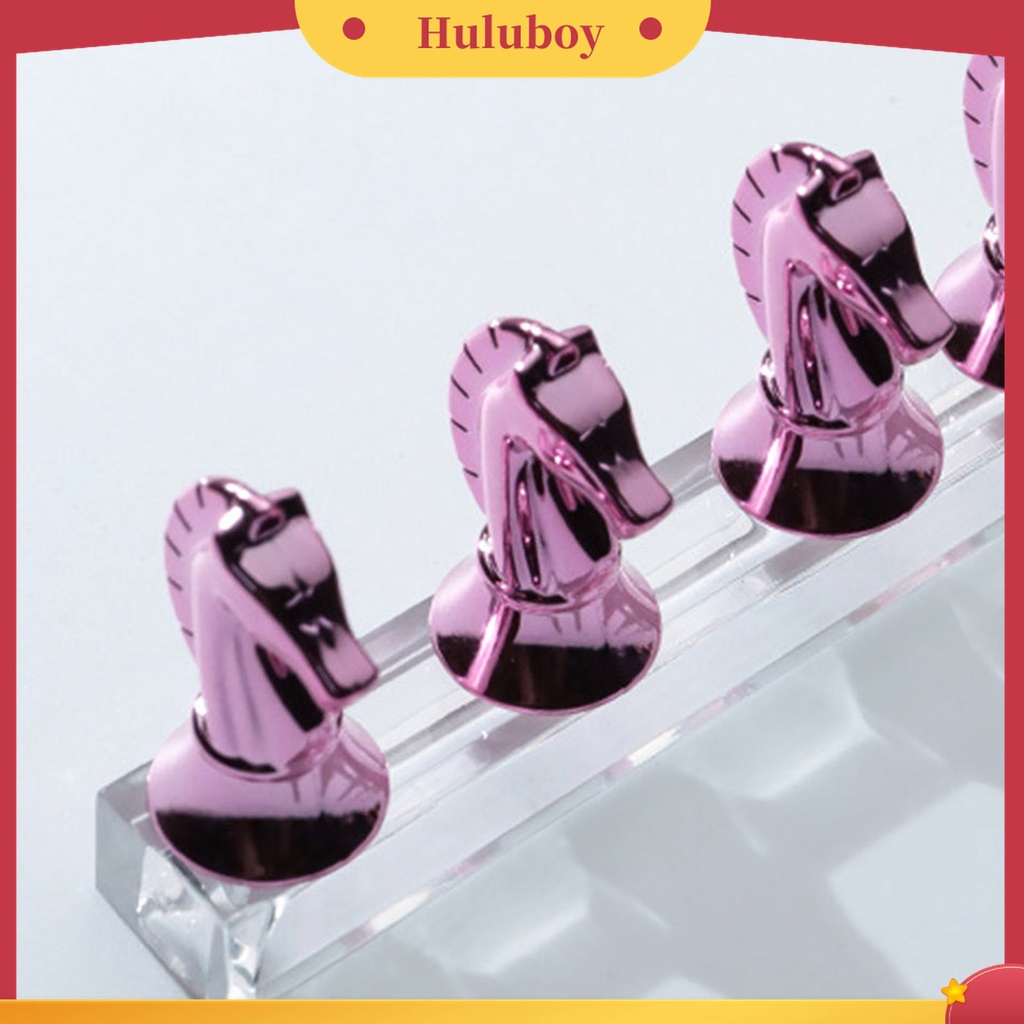 Huluboy Huluboy♡ Stand Holder Display Kuku Palsu Bahan Metal Untuk Latihan Manicure
