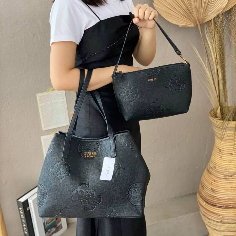 GUESSS Vikky 4G Peony Logo Shopper Bag