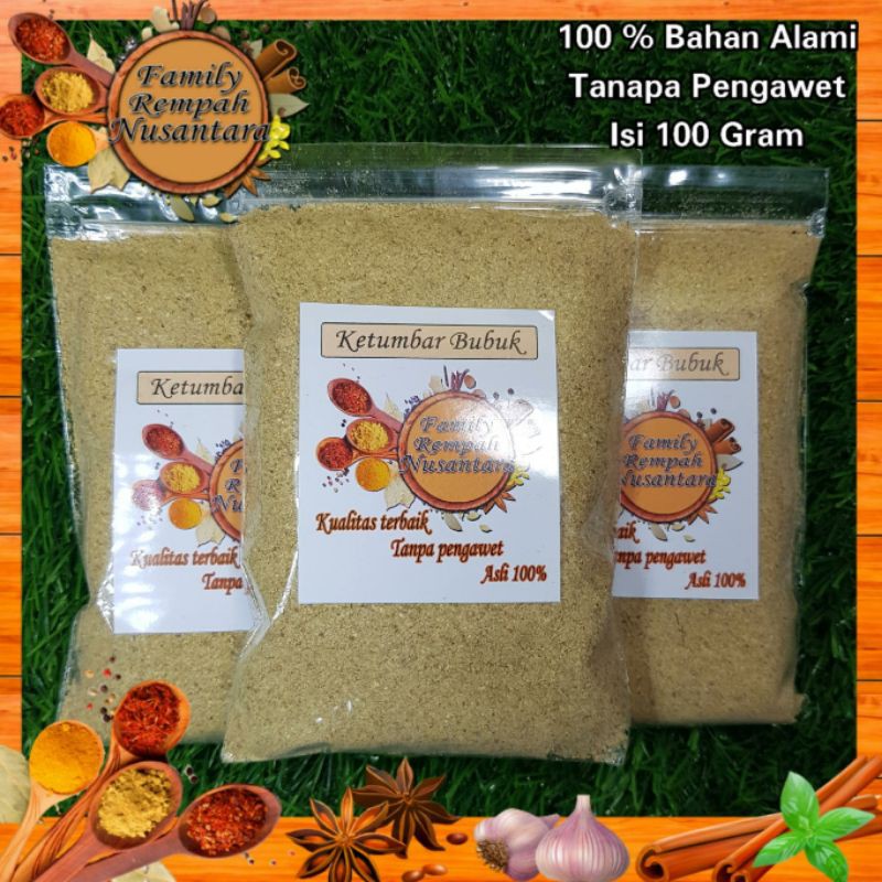 

ketumbar bubuk asli isi 100 gram kualitas premium