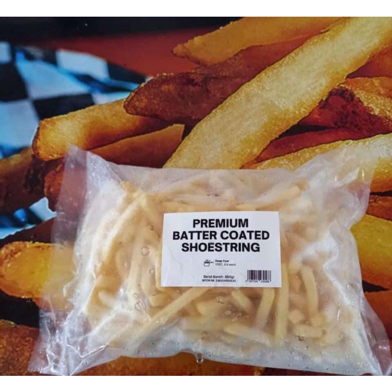 

McCain Kentang Goreng Premium Keju | Premium Batter Coated Shoestring 1kg