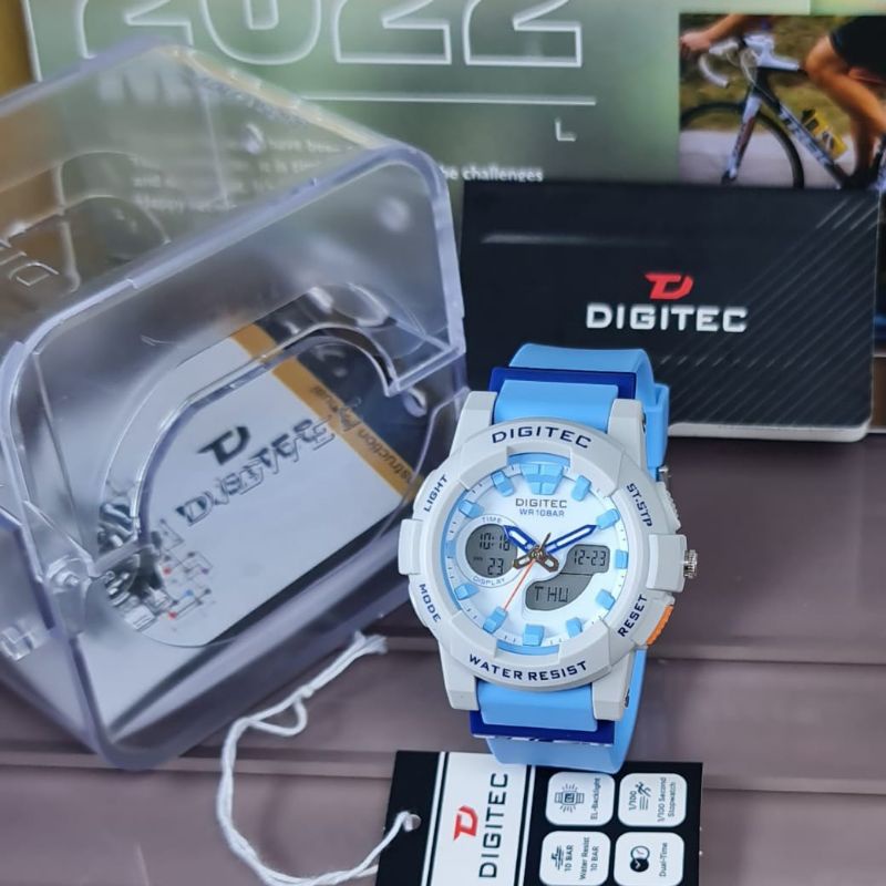 Jam Tangan Wanita Analog Digitec 4083 Rubber Original