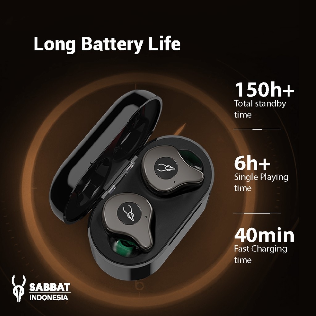 AKN88 - SABBAT E12 ULTRA ELECTROPLATING SERIES - Bluetooth 5.0 TWS Earphone