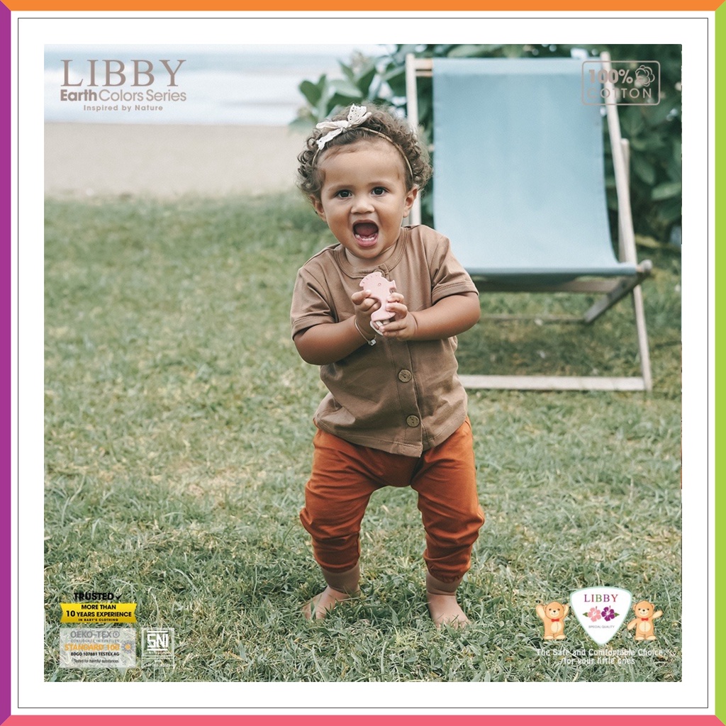 ❤ Fashionbabies ❤ [ TERBARU ] LIBBY ROCCO EARTH SERIES | SETELAN OBLONG PENDEK CELANA PANJANG