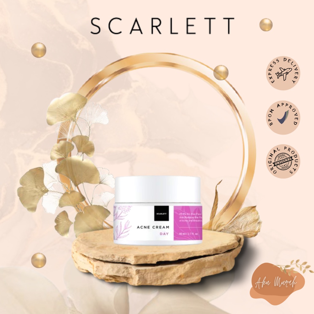 ✨ AKU MURAH ✨SCARLETT CREAM WAJAH ACNE