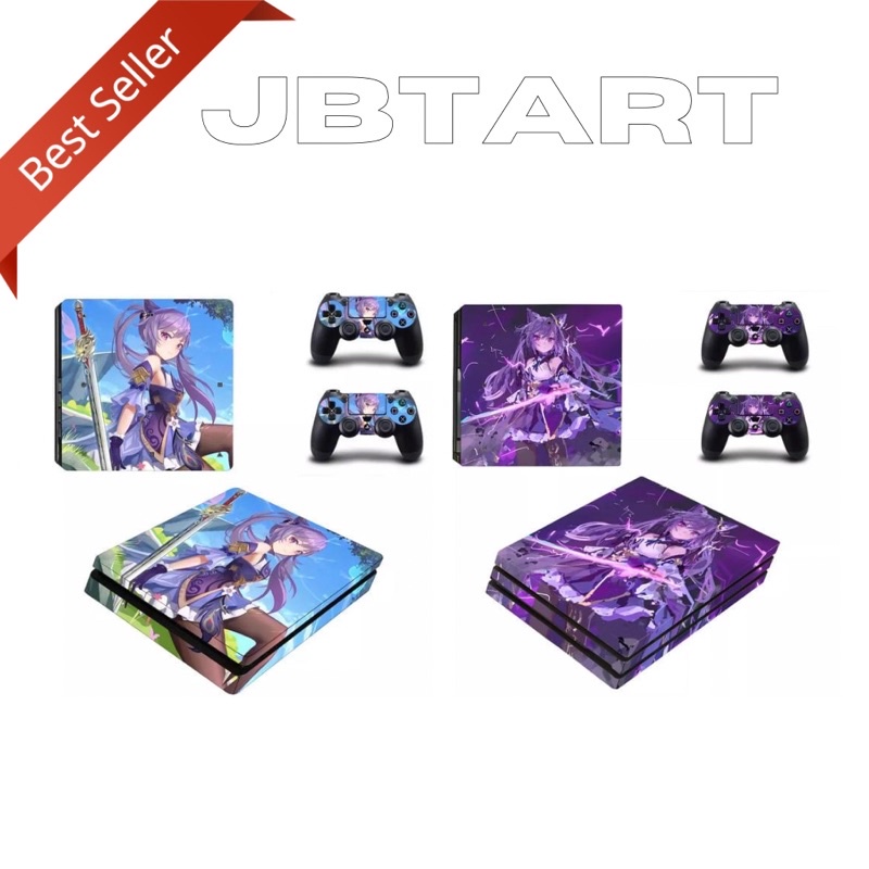 Garskin Ps4 Slim Pro Skin Pelindung Motif Genshin Impact Original Terbaru Gratis Custom