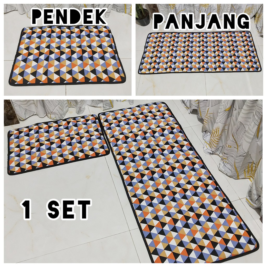 Keset Dapur 2 in 1 Panjang Anti Slip