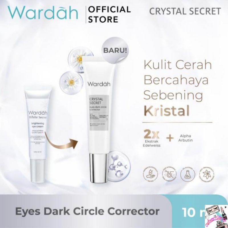 ☃Cutezz_Ching1☃Wardah Crystal Secret Eyes Dark Circle Corrector 10ml