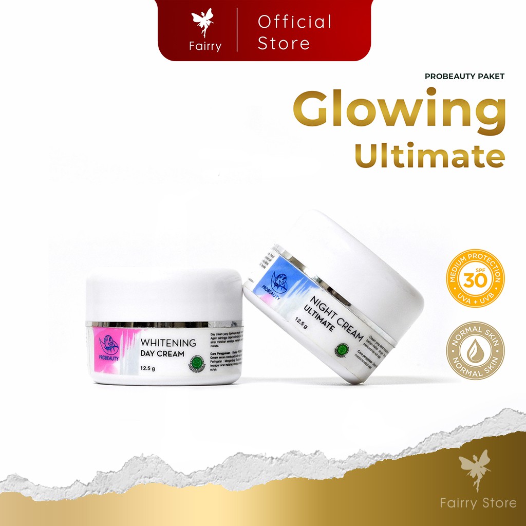 PROBEAUTY Paket Wajah Glowing Ultimate - Paket Skincare Glowing Murah Bpom-Paket Cream