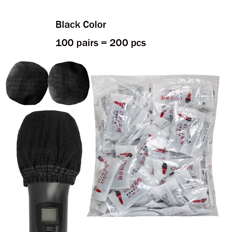 200 pcs/100 pairs Microphone Mike hygiene cover removal disposable Universal