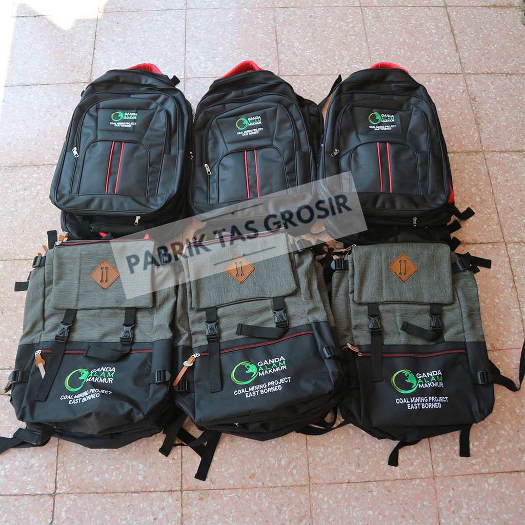 TAS RANSEL GROSIR MODEL POLO DAN DISTRO MURAH BERKUALITAS BORDIR GANDA ALAM MAKMUR