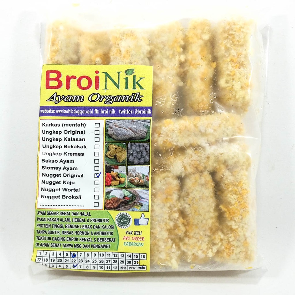 

Broinik Nugget Ayam Organik Original 250 gr