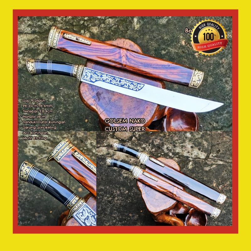 PISAU SEMBELIH COSTUME BAJA SUP9 PREMIUM SUPER TAJAM