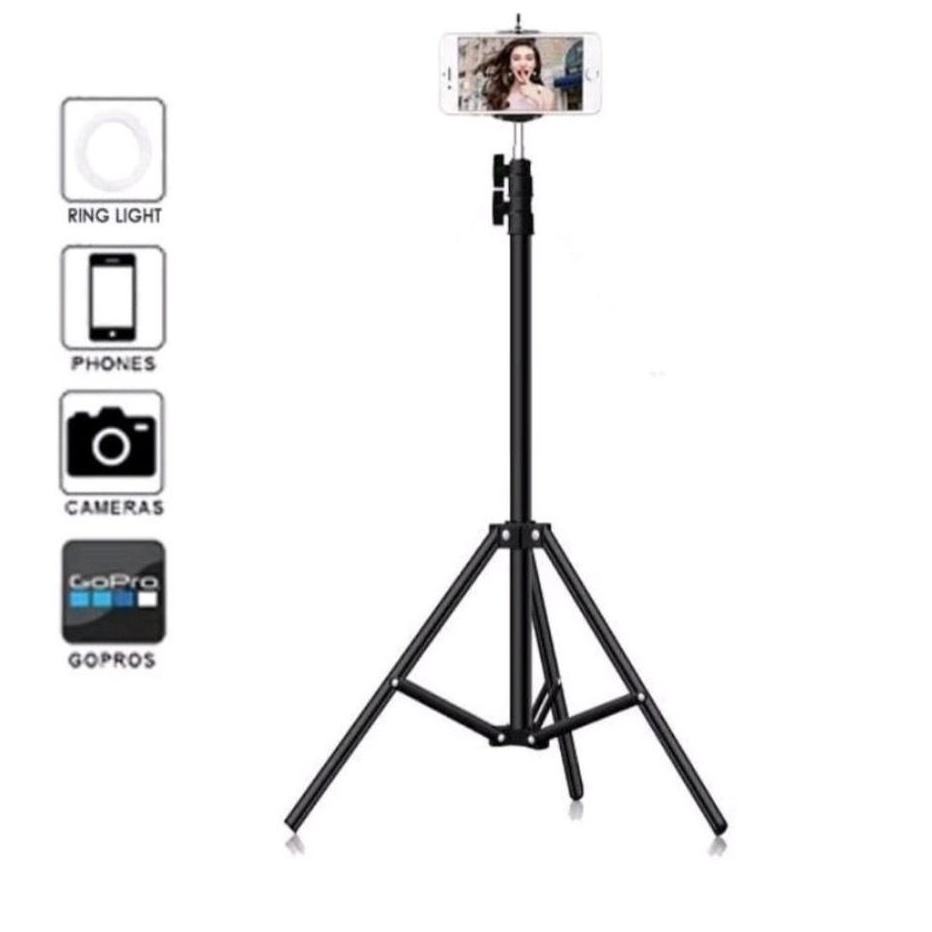 Garansi Terbaik-- Tripod 2 Meter/ Tripod HP 2M Free Holder U - Tripod Kamera Free Holder U
