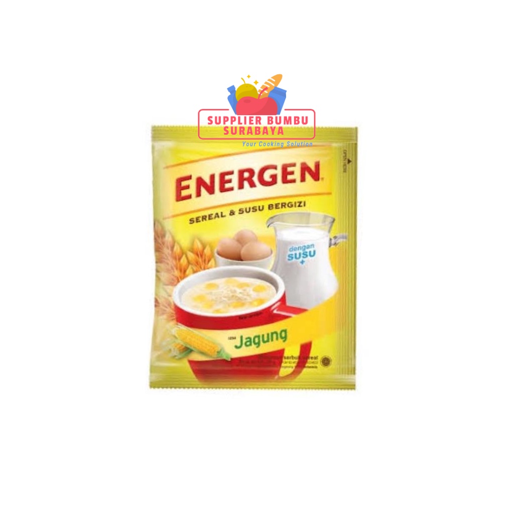 Energen Cokelat Kacang Hijau Vanilla Jagung Jahe Kurma Sereal Cereal Renceng 10