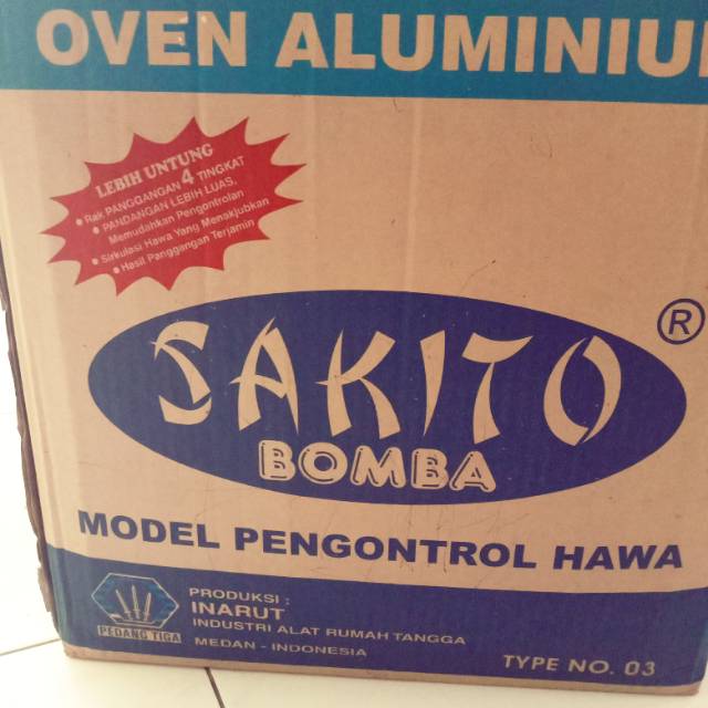 OVEN ALUMINIUM SAKITO  NO 3 OVEN PANGGANG HOCK OVEN BAKAR